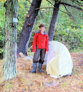 Primitive campsite at the farm